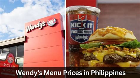 Wendy's Menu Prices in Philippines [Updated] 2025