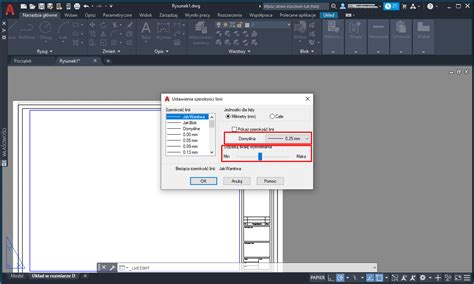 Linie w AutoCAD Grubość Skala Rysowanie Poradnik