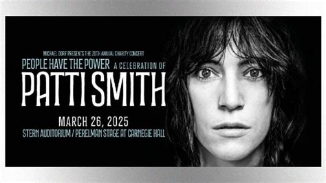 Lineup For Patti Smith Tribute Concert Announced 1065 The Arch