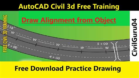 How To Draw Alignment From Object In AutoCAD Civil 3d Create Road