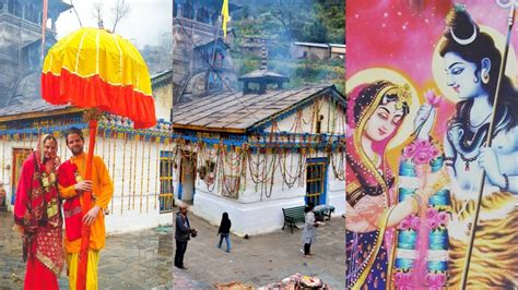 Triyuginarayan Temple In Rudraprayag Uttarakhand Mahadev And Devi