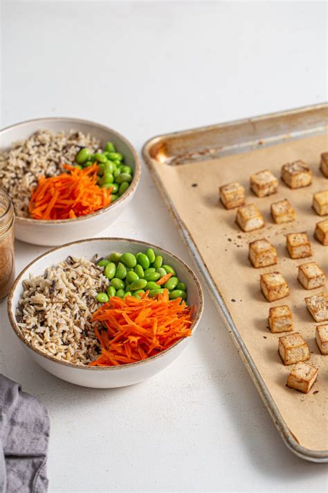 Tofu Edamame Buddha Bowl Running On Real Food