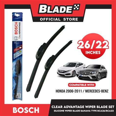 Bosch Wiper Blade Clear Advantage Wiper Blade Set Banana Type Bca26 2