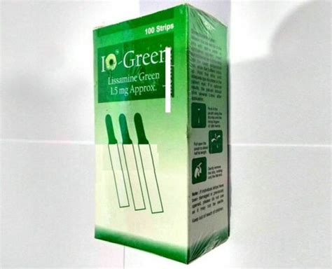 Lissamine Green Mg Touch Strips Ophthalmic Strips Pack Do