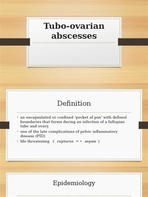 Understanding Tubo Ovarian Abscesses Causes Symptoms Diagnosis And