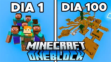 SobrevivÍ 100 DÍas En Un Solo Bloque Con Suscriptores En Minecraft Youtube