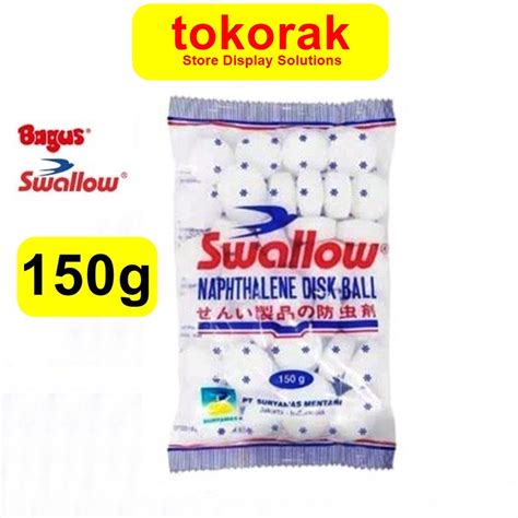 Jual SWALLOW KAMPER NAPHTHALENE DISK BALL 150 GRAM KAPUR BARUS WARNA