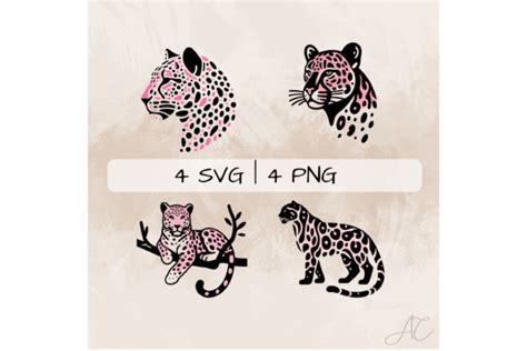 Pink Leopard Svg Bundle Leopard Layered Graphic By Artistic Ortex