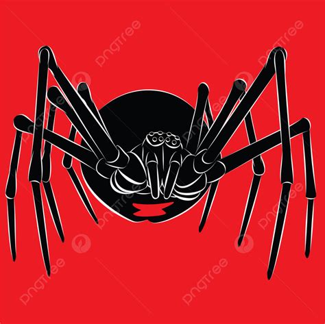 Black Widow Vector Hd Images Black Widow Spider Crawling Vector