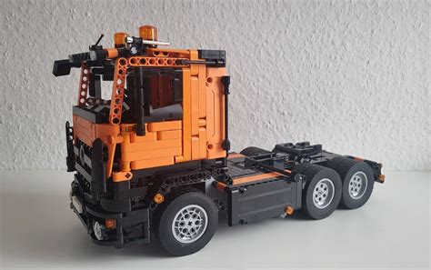 Bauanleitung für Mercedes Benz Arocs 6x4 RC Lego MOC Technic 42043