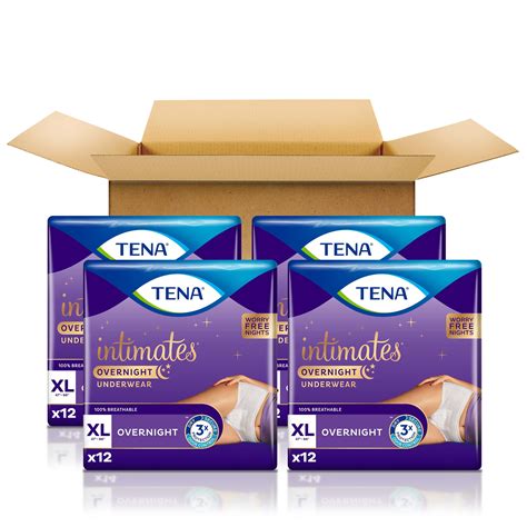 Tena Intimates Xl Incontinence Underwear For Sensitive Skin Overnight