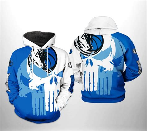 Dallas Mavericks Nba Team Skull 3d Printed Hoodiezipper Hoodie