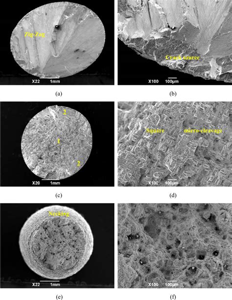 The Tensile Fracture Morphologies At C A B C C D And