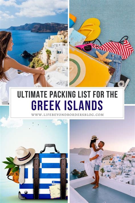 Greek Island All Round Packing List Packing Tips For Travel Greece