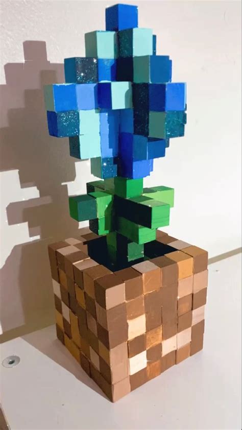 The Original Inch Minecraft Style Rose D Printed Etsy Artofit