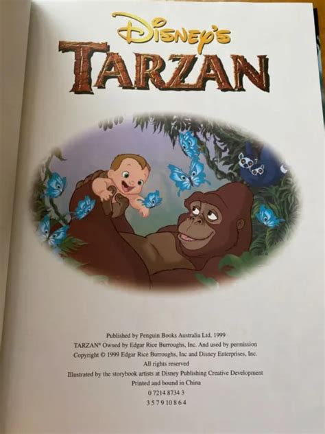 TARZAN DISNEY S CLASSIC Storybook Collection Big Hardcover Book 1999