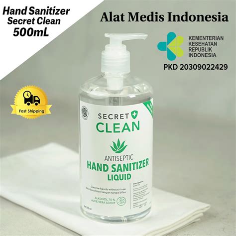 Jual Hand Sanitizer Secret Clean Ml Liquid Pump Antiseptic Alkohol