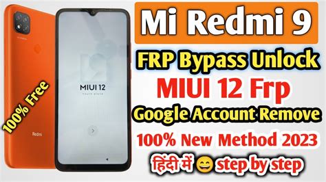 Mi Redmi Frp Bypass Miui Redmi Google Account Bypass New