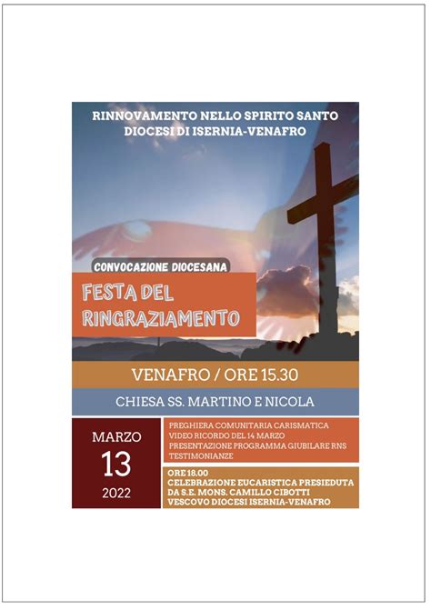 Convocazione Diocesana Festa Del Ringraziamento Isernia Venafro