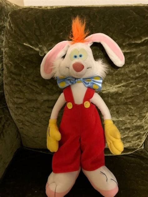 Vintage 80s Roger Rabbit Stuffed Animal Plush Disney Character Etsy