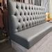 Chesterfield Buttoned Faux Leather Kitchen Commercial Booth Bench