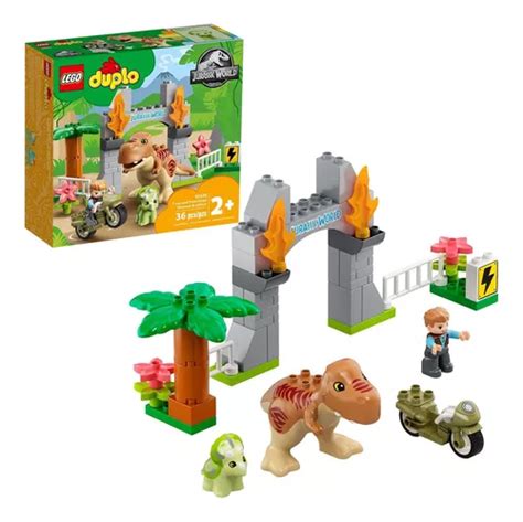 Figuras Para Armar Lego Duplo Jurassic World T Rex Y T Fgr Cuotas