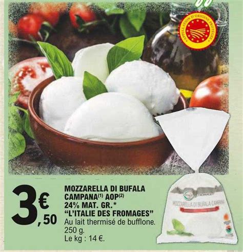 Promo Mozzarella Di Bufala Campana Aop Mat Gr L Italie Des