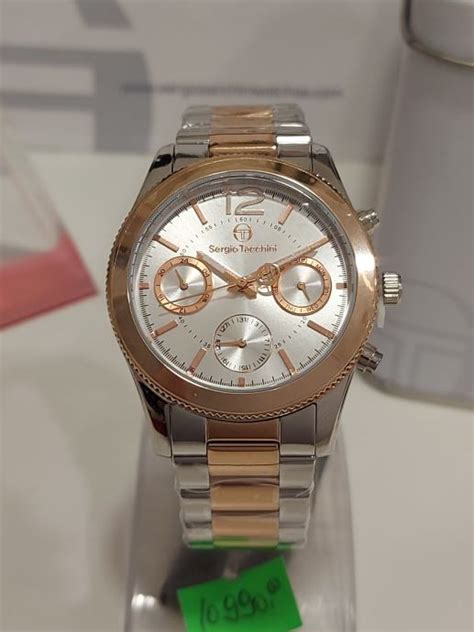 Sergio Tacchini Enski Metalni Rose Gold Srebrni Ru Ni Sat