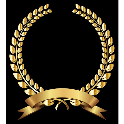 Golden Clipart Laurel Wreath Golden Laurel Wreath Png Transparent Png