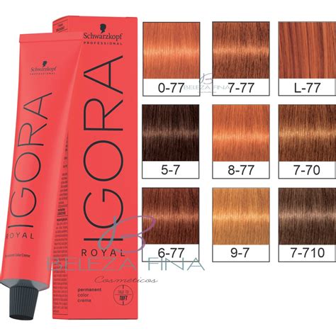 Coloração Igora Royal 60g Schwarzkopf Ruivos escolha 0 77 5 7