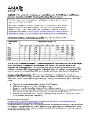 Fillable Online Highlights Of The Centers For Medicare And Medicaid