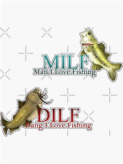 Man I Love Fishingdang I Love Fishing Sticker Set Sticker For Sale