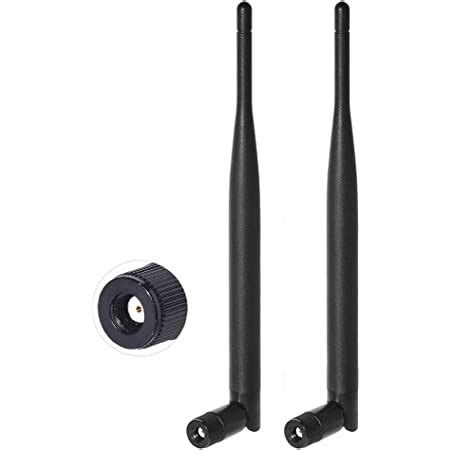 Covvy Antenne WiFi bi bande avec connecteur RP SMA mâle pour routeur