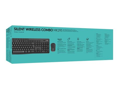 Logitech Mk Silent Wireless Combo Tastatur Und Maus Set Visunext