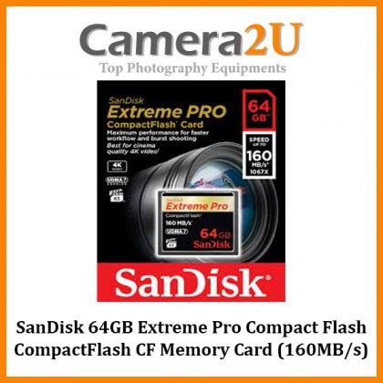 Sandisk Gb Extreme Pro Compact Flash Compactflash Cf Memory Card