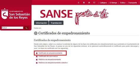 Certificado De Empadronamiento De San Sebasti N De Los Reyes