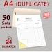 Personalised A Duplicate Invoice Book Bill Book Ncr Pad Receipt