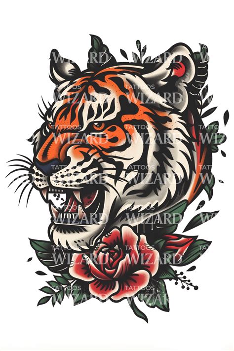 traditional tiger tattoo 8