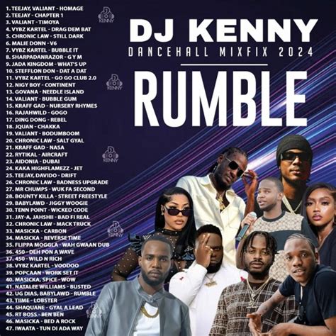 Stream DJ KENNY RUMBLE DANCEHALL MIXFIX 2024 By DJ KENNY A MAR SOUND