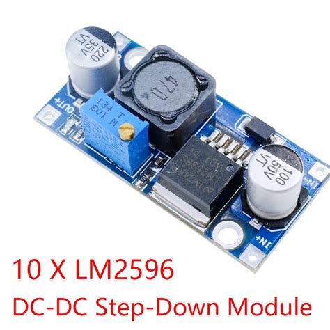 1pcs 10pcs Lm2596 DC DC Step Down Strom Versorgungs Modul 3a 1 25 V 35V