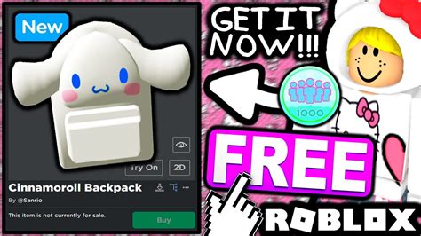 How To Get Cinnamoroll Backpack Roblox Postureinfohub