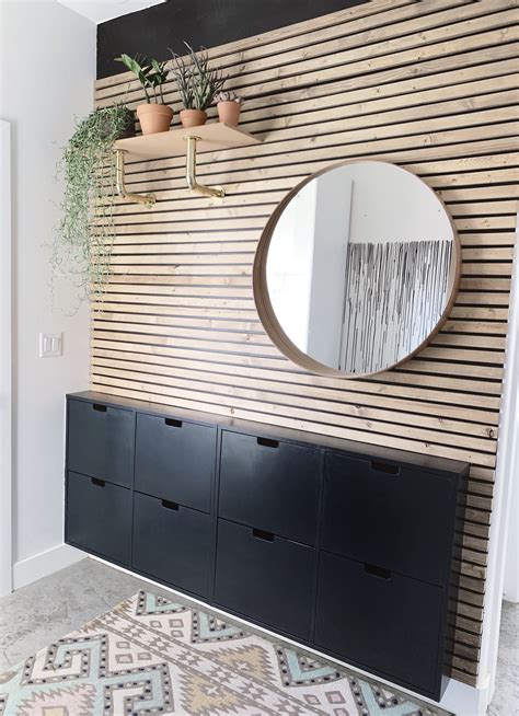 Wood Slat Wall In 2020 Wood Slat Wall Slat Wall Wood Accent Wall