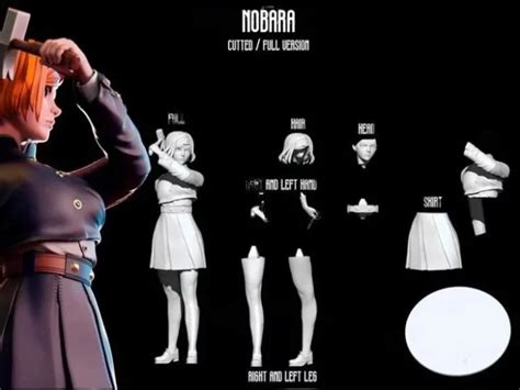 Nobara Kugisaki Jujutsu Kaisen D Model D Printable Cgtrader My Xxx Hot Girl