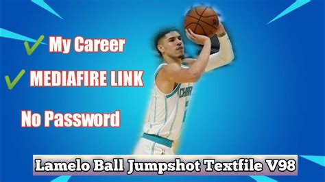 LaMelo Ball Jumpshot Textfile V98 Nba2k20 Mobile YouTube