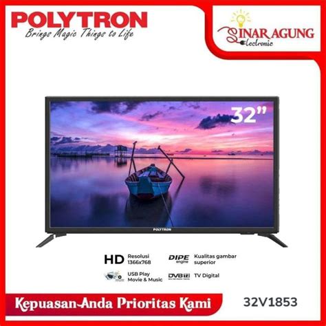 POLYTRON DIGITAL LED TV 32 PLD 32V1853 100 ORI Lazada Indonesia