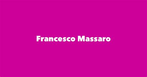 Francesco Massaro Spouse Children Birthday And More