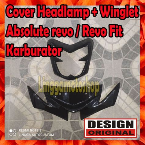 Jual PAKET COVER HEADLAMP WINGLET HONDA REVO ABSOLUTE REVO FIT