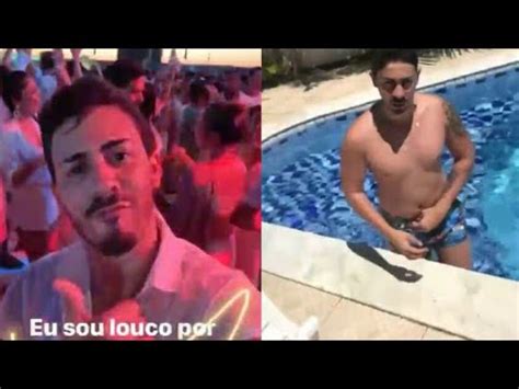 Carlinhos Maia Trope A E Cai Na Piscina Youtube