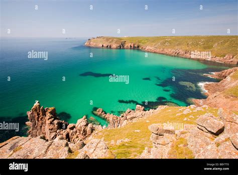 Cornish Coastal Scenery Between Gwennap Head And Lands End Cornwall Uk