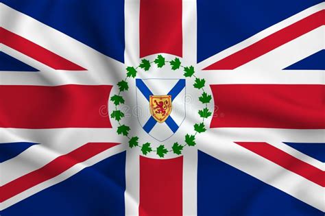 Asistente Del Gobernador Del Ejemplo De La Bandera De Nueva Escocia